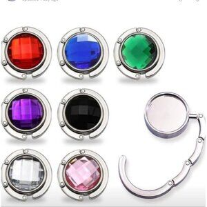 Colorful Crystal Purse Hooks